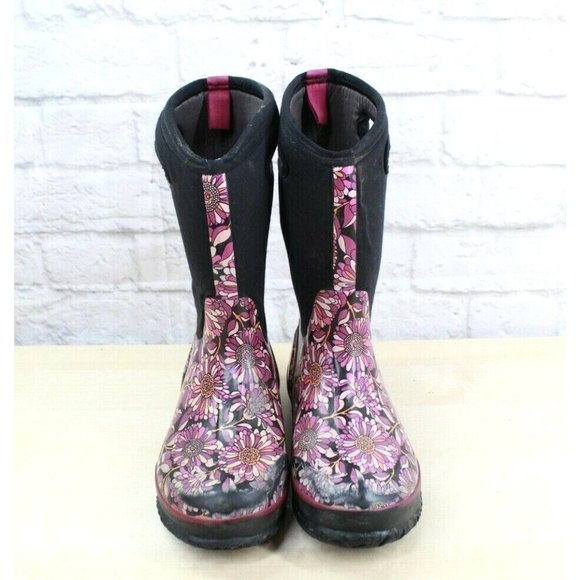 Bogs Classic Mumsie Floral Print Insulated Waterproof Rain Boots US 5 - Picture 5 of 9